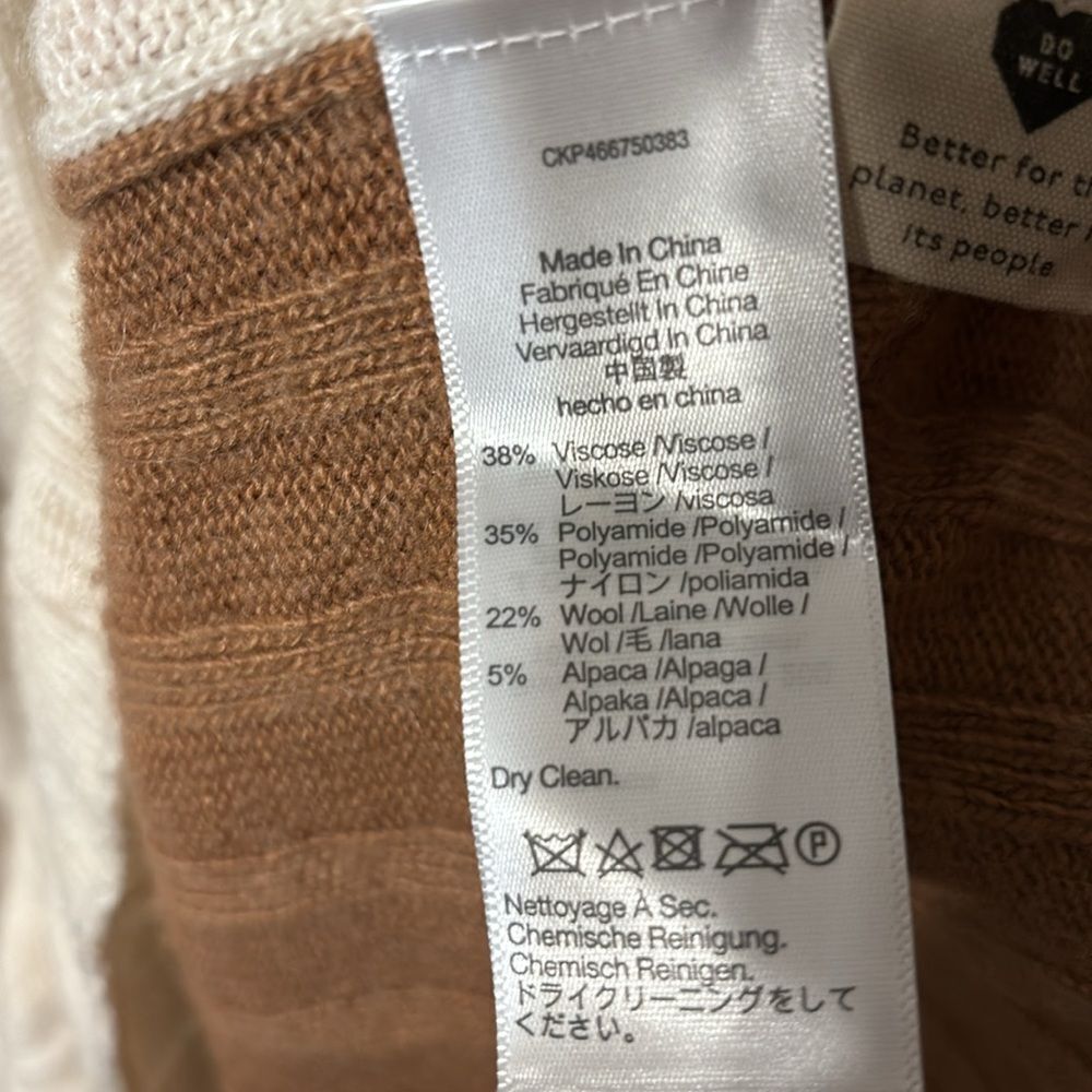 Madewell Ribbed Knit Color Block Midi Dress XXS - Picture 3 of 5